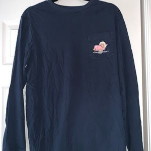 Thanksgiving Vineyard Vines along Sleeve T Shirt